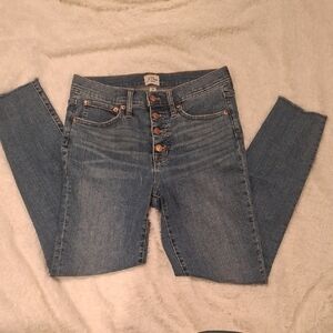 J. Crew High Rise Blue Jeans Slim Fit